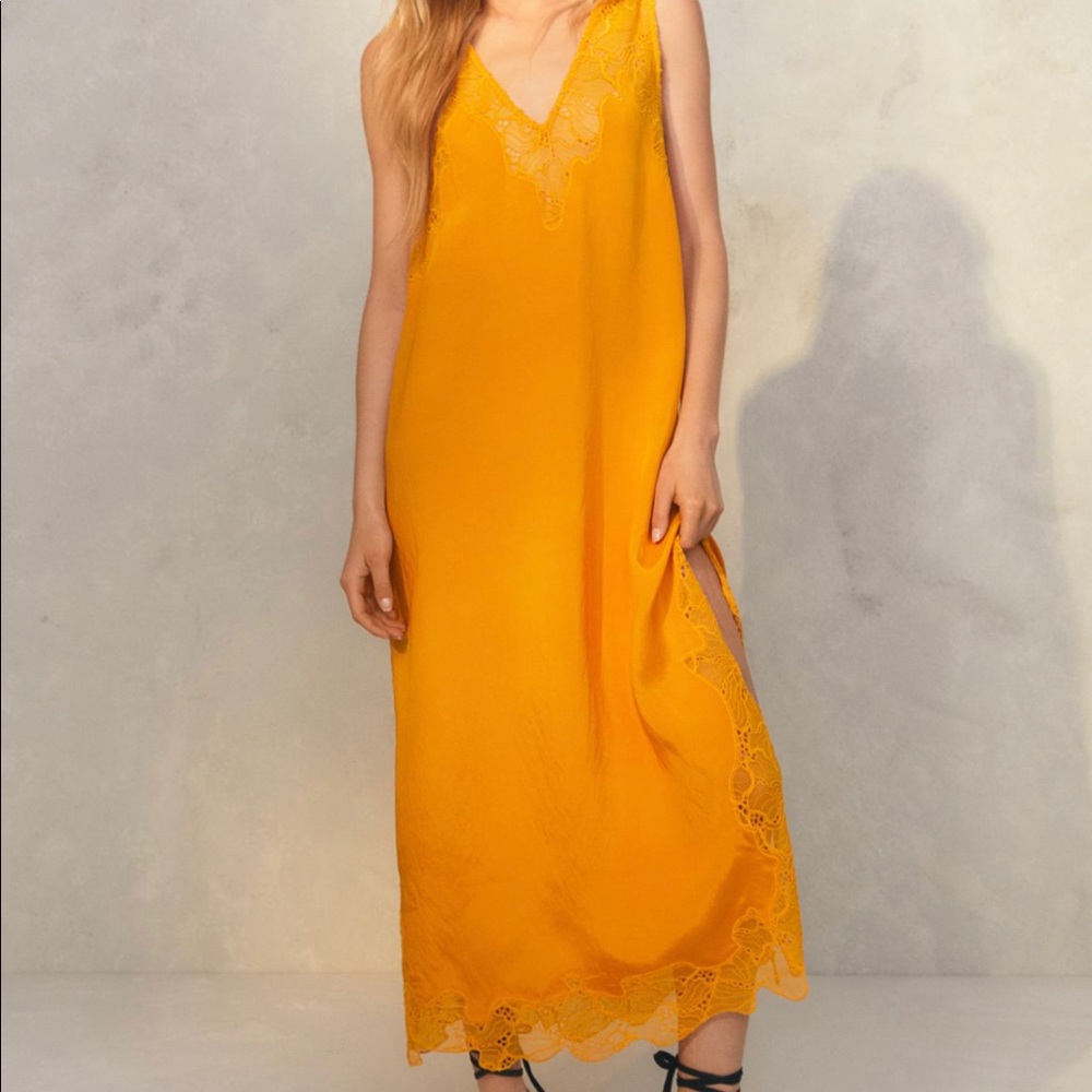 Sold out NWOT lace slip dress